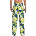 thumbnail image 3 of Daiia Lilies Flowers Men's Sleep Pant with Pockets and Drawstring,Pajama Pants-X-Large, 3 of 9