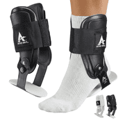 Active Ankle T2 Adjustable Ankle Brace, Black, Medium