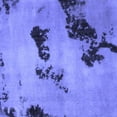 thumbnail image 1 of Ahgly Company Machine Washable Indoor Square Abstract Blue Modern Area Rugs, 4' Square, 1 of 4