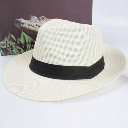 Women Summer Hat Travel Straw Wide Brim Beach Camping Shade Sun