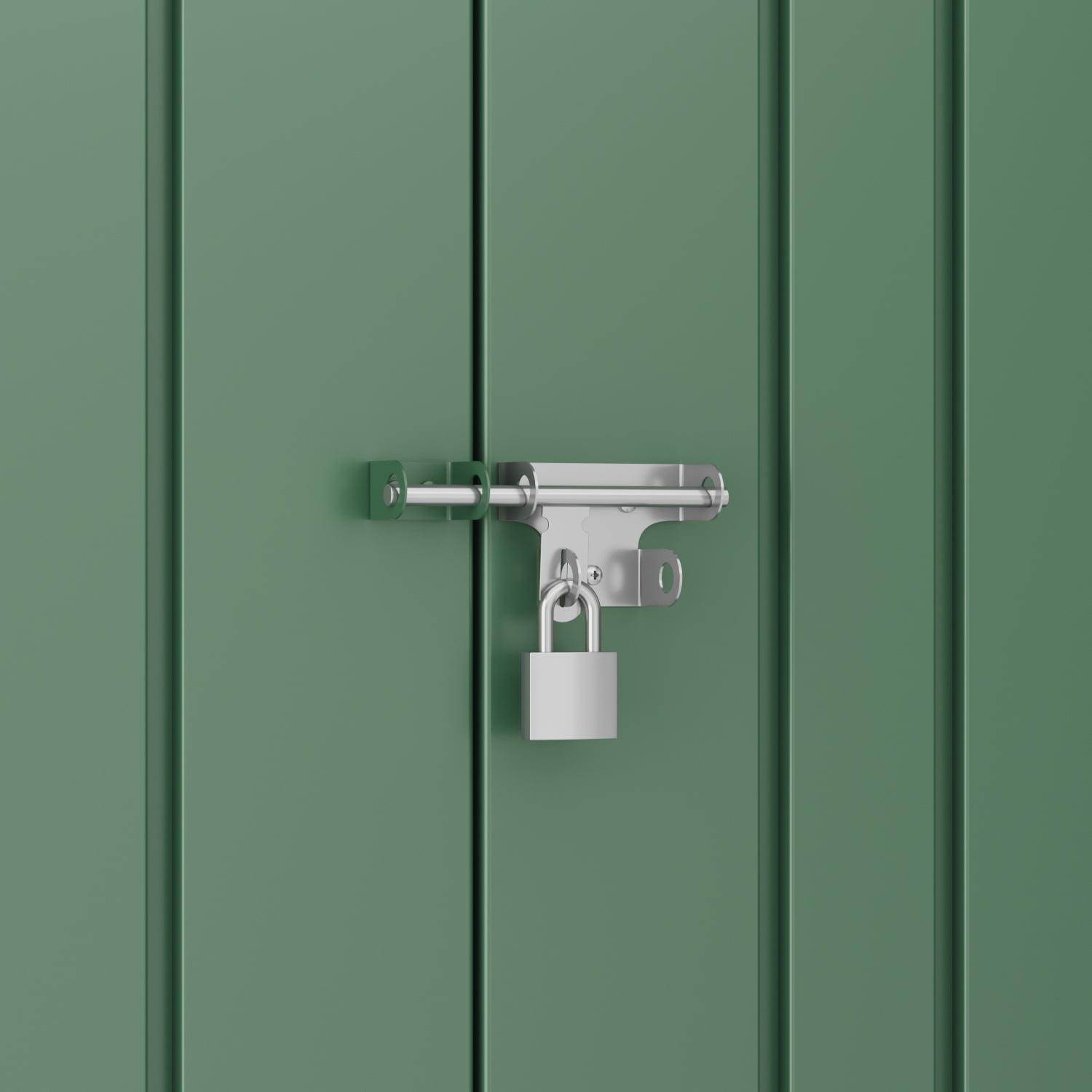 Asofer Outdoor Storage Shed 8 x 6 FT, Galvanized Metal Garden Shed with Double Lockable Doors for Backyard Patio Lawn-Green