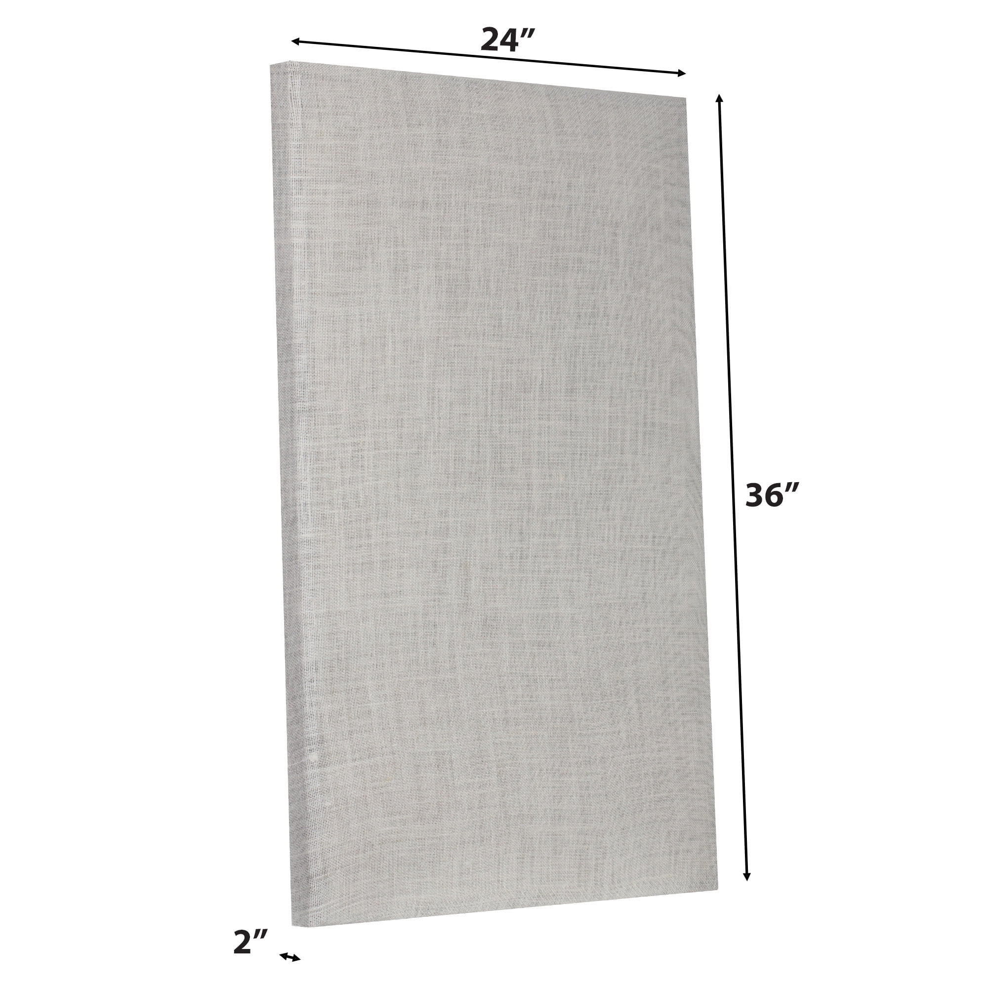 ATS Acoustics Sound Absorbing Acoustic Panel 24" x 36" x 2" Beveled Edge (Ivory)