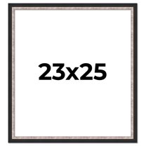 23x25 Frame Silver Real Wood Picture Frame Width 1.25 Inches | Interior Frame Depth 0.75 Inches |