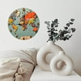 thumbnail image 6 of Vintage World Map Wall Clock with Country Shapes 10-Inch Silent Wooden Wall Clock, Battery Operated (AA Batteries Not Included), Artistic Home Decor, 6 of 7