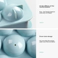 thumbnail image 3 of enqiretly Ice Block Tray with Lid Multiple-Grids Storage Box Flexible Safety Small Ball Container Gadgets Cocktail Drink Accessories, 3 of 7