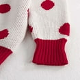 thumbnail image 6 of Odeerbi Infant Boys Girls Pullover Sweater Dots Printed Knit Jumper Tops New Spring Fall Baby Printing Round Neck Winter Warm Pullover Sweater White, 6 of 6