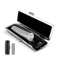 thumbnail image 1 of Custom Titanium Metal Name Signature Stamp Self Inking with Seal Box Portable U2, 1 of 1