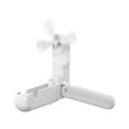 thumbnail image 3 of Ventilador Portátil de Mano Mini Ventilador de Mano Recargable Por USB con Linterna con Soporte para Teléfono Ventilador de Escritorio Ventilador de B Blanco, 3 of 9