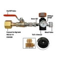 thumbnail image 2 of Cga320 Co2 Cylinder Refill Adapter & Ball Valve For Sodastream Tank Connector, 2 of 2