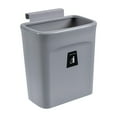 thumbnail image 1 of Wall Mounted Countertop Waste Compost Bin Kitchen Cabinet Door Hanging Trash Can Gray, 1 of 9