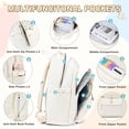 thumbnail image 3 of DAKIMOE 3 PCS School Backpacks for College Teens Cute Girlish Middle High School Bookbag Large Capacity Lightweight Waterproof Daypack for Students, 3 of 8