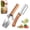 White*2pc, variant on Triangle Watermelon Cutter, Stainless Steel Triangle Watermelon Slicer Large Piece, 2-In-1 Multifunctional Fruit Slicing for Home Kitchen Camping Picnic