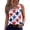 Blue, variant on DORKASM 4th Of July Tank Tops V Neck Vintage Usa Flag Tshirts Freedom Sleeveless Red White Blue Blouse Oversize Liberty Clothes Blue L