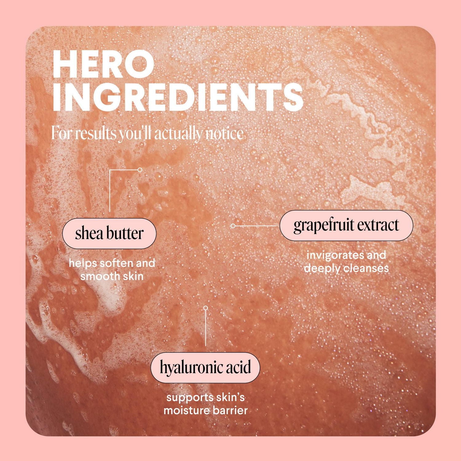 MONDAY Haircare CLEANSE Body Wash with Grapefruit Extract, Hyaluronic Acid, Shea Butter, Coconut Oil for Normal to Oily/Combination Skin 900 mL, Body Wash