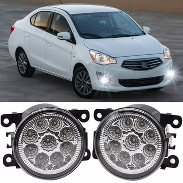 CHUSYYRAY Pair 9LED Fog Light Lamps Super Bright White for Mitsubishi Attrage Mirage G4 Sedan 2012-2020