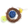 thumbnail image 4 of Parrots Hanging Toy, Swing Rings Playing Bird Toy Sepaktakraw Parrots Chewing, For Parrots Birds Pets, 4 of 8