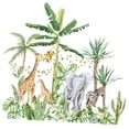 thumbnail image 2 of Pegatinas de pared de animales de la selva Macarena 75 cm x 72 cm, 2 of 7