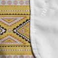 thumbnail image 4 of Yellow and White Microwave Oven Cover, Tribal Inspirations Timeless Motifs of Rhombuses and Triangles, Water Resistant Organizer with Pockets for Kitchen, 36" x 12", Yellow Blush Brown, by Ambesonne, 4 of 4