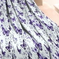 thumbnail image 3 of White Purple Butterfly Plant Pattern Blanket,Comfortable Soft Lamb Wool Throw Blanket,All Season,Warm Lightweight Blankets for Sofa Bed Couch Living Room Chair,40"x50", 3 of 4