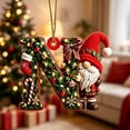 thumbnail image 6 of Linnome 2D Acrylic Christmas Letter Ornaments Personalized Xmas Tree Hanging Letter Pendants Festive DIY Decorative Accessories For Home Holiday Party Christmas Tree Decoration Gift Idea Supply, 6 of 6