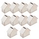 thumbnail image 3 of Children's Wooden Piggy Bank for Storage 10Pcs DIY House Shaped Coin Banks, 3 of 5