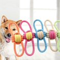 thumbnail image 2 of Pet Knot Toy For Dog & Cat, Various Cotton Rope Interactive Dog Chew Toys, Random Color, 2 of 5