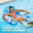 thumbnail image 4 of Livhil Pool Floats for Adults- XL Inflatable Pool Floats with Canopy, Pool Chair Lounge Float, 4 of 7