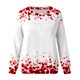 thumbnail image 2 of Gibobby Tops Mujeres Casual Sudadera con capucha sin capucha con estampado del día San Valentín informal con cuello redondo para mujer (Plateado, L), 2 of 4