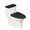 Colored Paw Print Patterns, variant on HELLHERO St. Patrick's Shark 2 Pack Toilet Cover Set Elastic Bottom Polyester, Universal, Bathroom Accessories