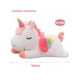 thumbnail image 5 of 50cmunicornio Pony De Peluche Xtellar color blanco Arcoiris Tipo Pegaso Almohada, 5 of 5