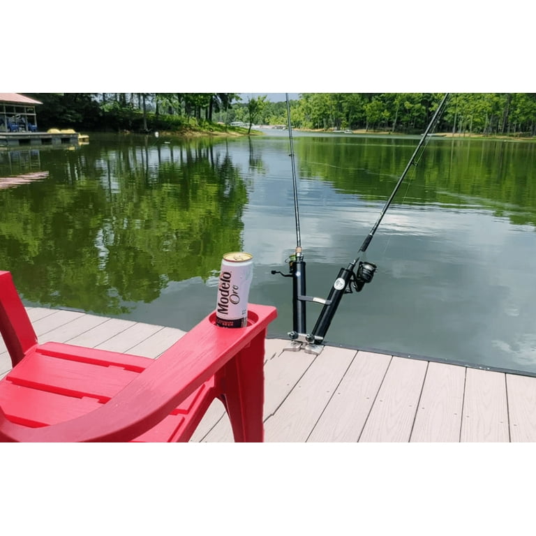 Fishing Rod Holder for Docks and Piers - Dock-It Fisher Fishing Rod Holder for Docks and Piers - Dock-It Fisher