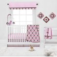 thumbnail image 3 of Bacati - Mod Dots/Stripes Pink/Beige/Fuchsia/Chocolate Musical Baby Crib Mobile, 3 of 6