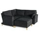 thumbnail image 5 of Sala Modular Makora Morelli Memory Foam Negro Chenille De 4 módulos, 5 of 9