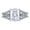 Platinum, variant on Platinum 2 Carat LAB GROWN IGI CERTIFIED DIAMOND Designer Channel Set Radiant Cut Diamond Engagement Ring (E-F Color SI1-SI2 Clarity 1 Ct Center)