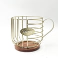 thumbnail image 3 of Estante de almacenamiento para café con forma de taza de Lron Wood Products, cesta de almacenamiento para cocina, sala de estar, 3 of 5