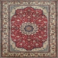 thumbnail image 1 of Ahgly Company Machine Washable Indoor Square Traditional Light French Beige Brown Area Rugs, 3' Square, 1 of 7