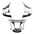 thumbnail image 1 of 3 uds protector para volante de coche para Peugeot 2008 208 308 plata brillante, 1 of 3