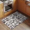 thumbnail image 3 of Farmhouse Black Large Area Rugs for Bedroom Living Room, Soft Non Slip Carpet Bedside Rug, Vintage Flower Leaf Botanical Plant Rectangular Floor Cover Kitchen Accent Rug 2'x3' for Dining Room/Office, 3 of 9