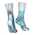 thumbnail image 7 of Gaeub Let's go Travel Print Sports Socks,No Heel Casual Mid-Tube Socks,Crew Socks for Women and Man For Trouser, Dress, Business, 7 of 7