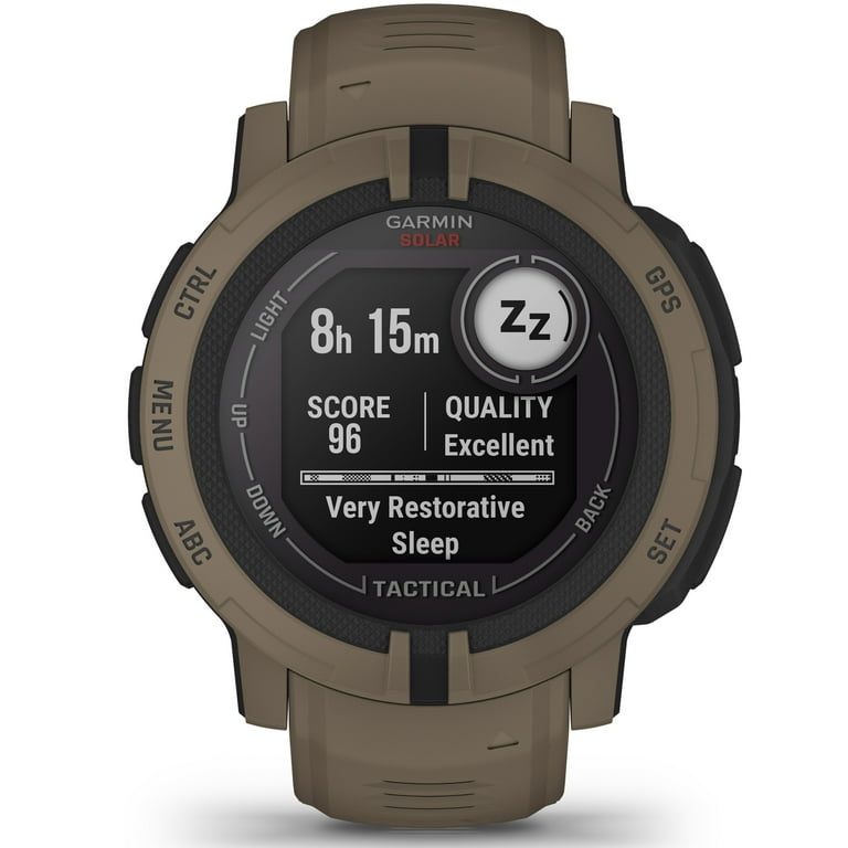 Garmin Instinct 2 Solar Smartwatch, Tactical Edition, Coyote Tan