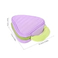 thumbnail image 3 of KALLORY 1Pcs Rectangular Violet Polyester Makeup Bag for Women Travel Cosmetic Storage Organizer 16.5X13.4X1.7in, 3 of 10