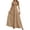 Khaki, variant on KHONTS Women's Deep V Neck Tie Knot Backless Halter Dress a Line Flowy Ruffle Maxi Dress White XL