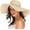 Beige, variant on Womens Wide Brim Straw Hat Big Floppy Foldable Roll up Cap Beach Sun Hat UPF 50+