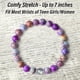 thumbnail image 1 of Pulsera elástica de piedra emperadora natural de 8 mm con tarjeta de felicitación - Pulsera elástica de ágata para mujer, regalo de joyería para aliviar el estrés, 1 of 1