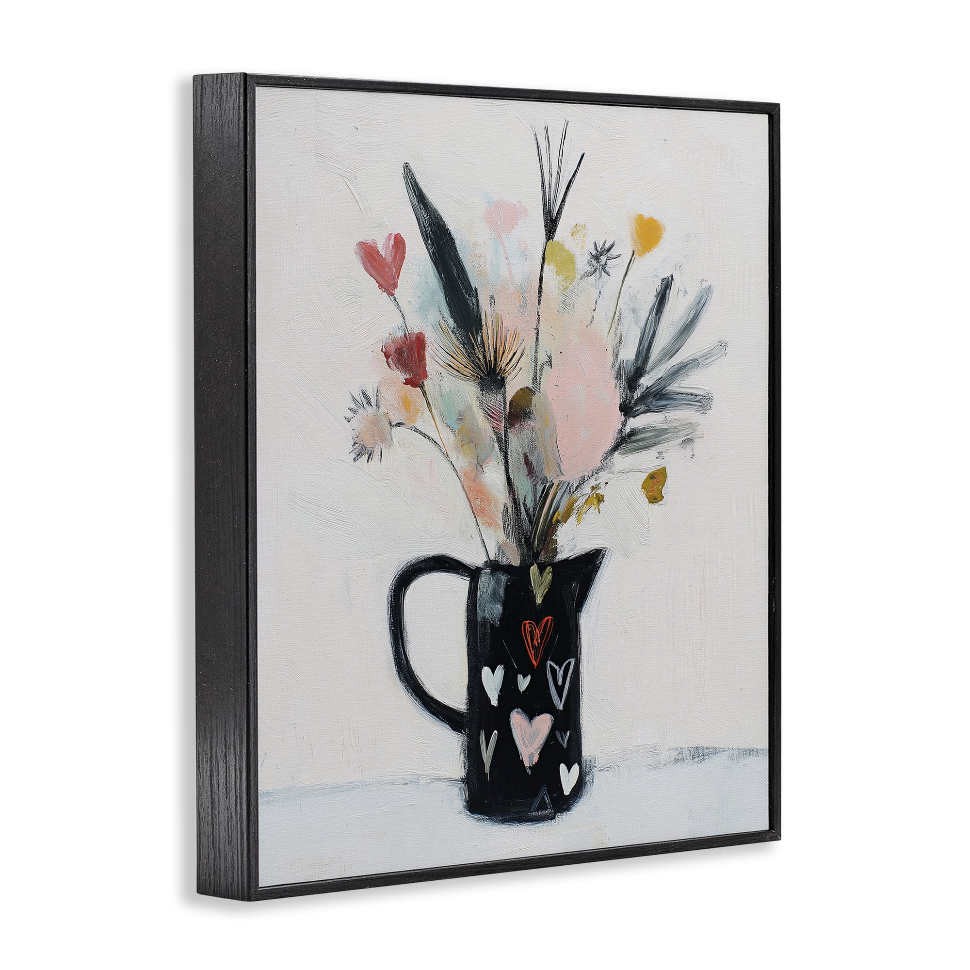 Stupell Industries Vase Of Abstract Time Black Framed Giclee Art, design by Svetlana Aleynikova
