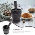 thumbnail image 3 of LEEYNEER Mortar and Pestle Set Large Garlic Masher Plastic 1 Family Use, 3 of 8