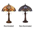 thumbnail image 2 of Chloe Lighting Monroe Victorian 2-Light Glass/Metal Table Lamp in Dark Bronze, 2 of 4