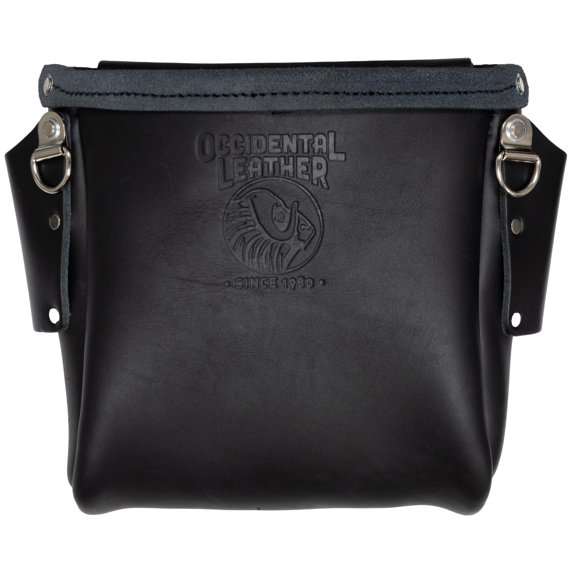 Bolso Bolt Occidental Leather Iron Workers negro con 3 bolsillos