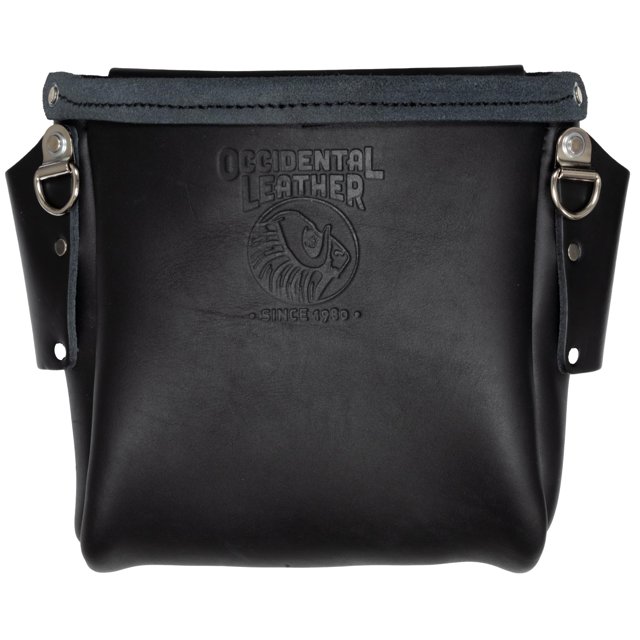 Bolso Bolt Occidental Leather Iron Workers negro con 3 bolsillos