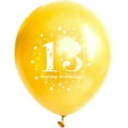 thumbnail image 2 of 13 Birthday Decorations Gold and Black 13th Birthday Balloons Latex Confetti Balloon for 13 Years Old Theme Party Supplies 15 Pieces 12 inch, 2 of 5